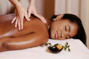 young lady enjoy Balinese Massage Spa Treatment